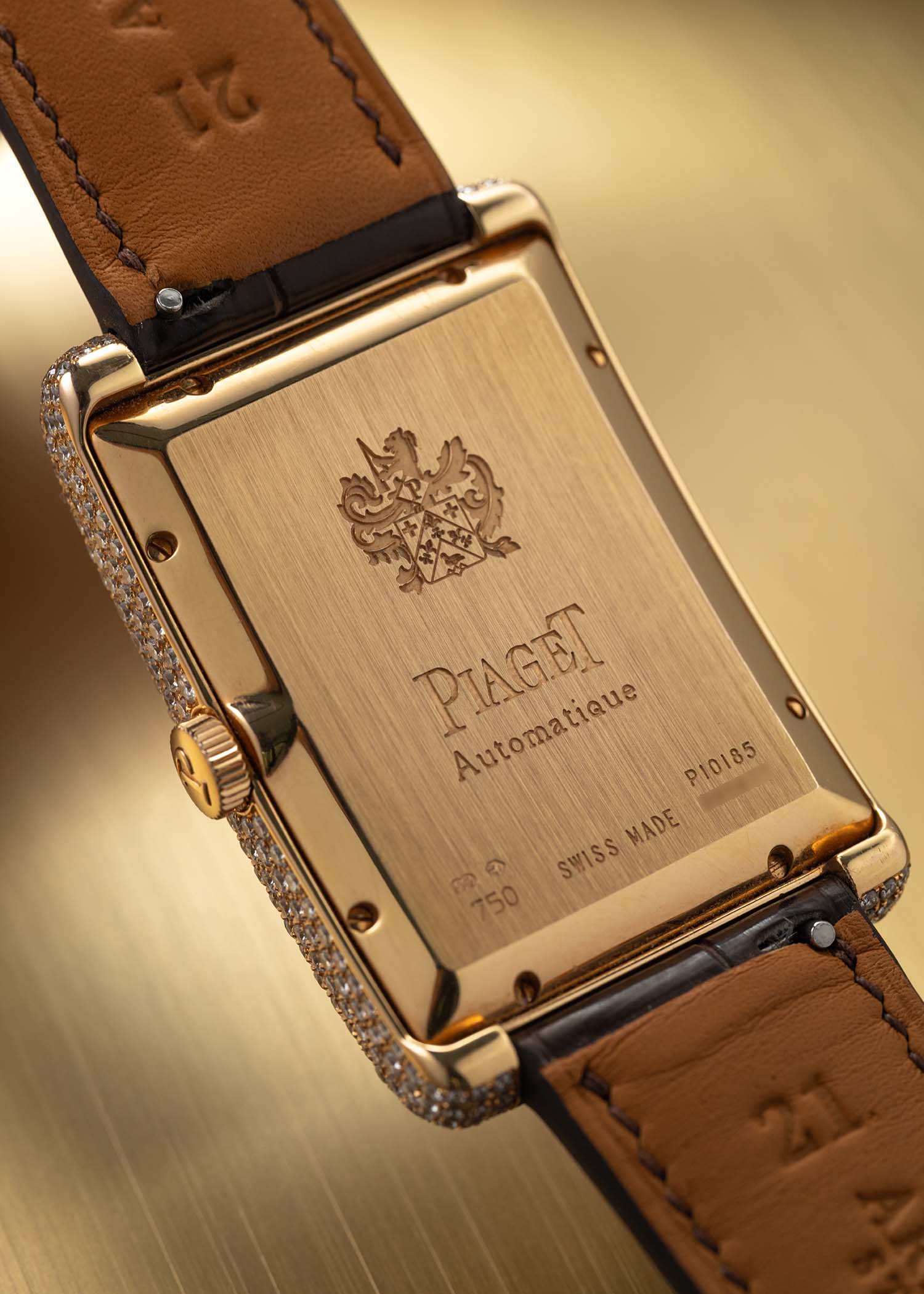 Piaget Black Tie Rose Gold Diamonds Date Retrograde Seconds GOA33060